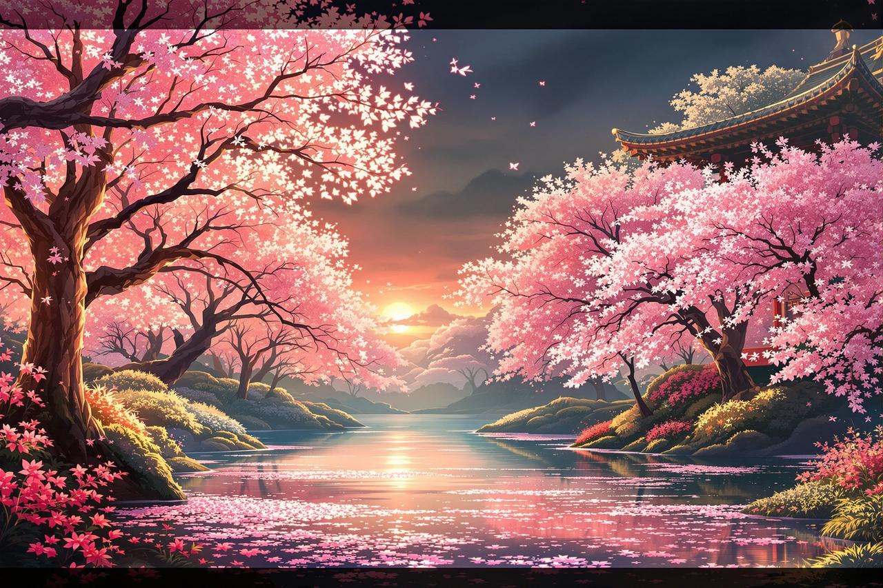 做ai短剧的网站作品展示 - 花间绘梦师 — 场景美术
